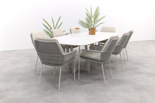 SUNS Palermo/Punta Deens Ovale tuinset - Neolith® - 280 x, Tuin en Terras, Tuinsets en Loungesets, Tuinset, Nieuw, Rvs, Verzenden