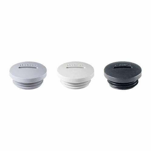 Blindstop metrisch polyamide slagvast M25 lichtgrijs - 10, Doe-het-zelf en Verbouw, Elektra en Kabels, Ophalen of Verzenden