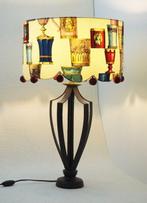 Iron vintage table lamp/shadow Fornasetti Bicchieri di