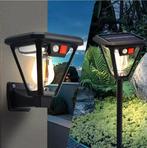 Solar Wandlamp en Vloerlamp –2-in-1 LED Buitenlamp met Senso, Verzenden, Nieuw