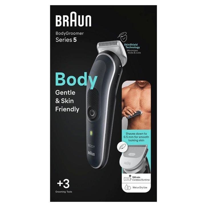 Braun Series 5 5340 Bodygroomer, Witgoed en Apparatuur, Persoonlijke-verzorgingsapparatuur, Nieuw, Verzenden