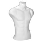 Plastic collection torso 1/2 model heer wit TM1210-01