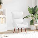 vidaXL Ontspanningsstoel Wit 69 x 74 x 93 cm Kunstleer, Huis en Inrichting, Fauteuils, Verzenden, Nieuw
