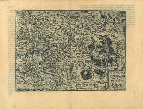 Kaart van Namur, Antiek en Kunst, Kunst | Etsen en Gravures