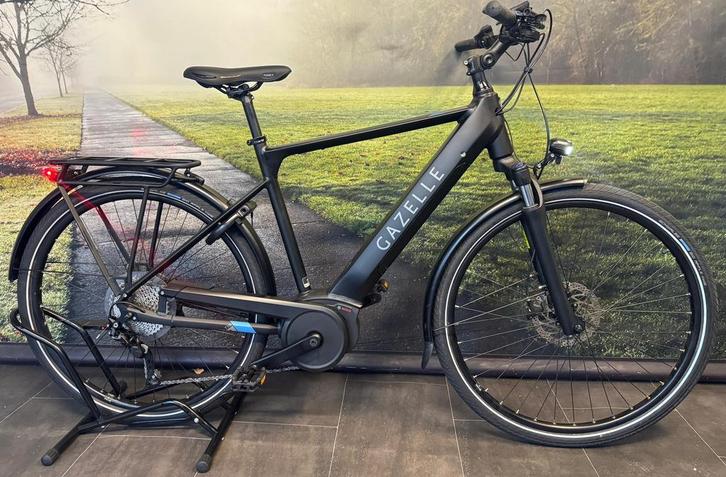 Gazelle Medeo T10 Electrische Herenfiets met Middenmotor, Fietsen en Brommers, Elektrische fietsen, 50 km per accu of meer, Zo goed als nieuw