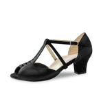 Holly zwarte suede dansschoenen voor dames met Kruisbandjes, Sport en Fitness, Verzenden, Nieuw