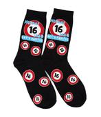 Grappige Sokken 16 Jaar 1 paar, Verzenden, Nieuw