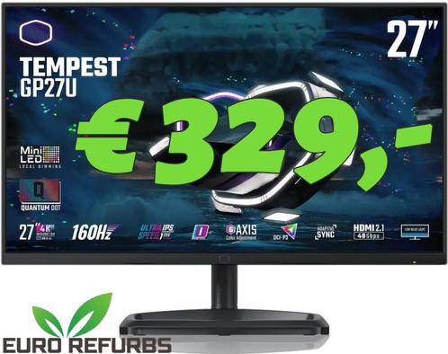 4K Gaming Monitor Refurbished 27 Inch 160 Hz 1 Jaar Garantie, Computers en Software, Monitoren, IPS, Ingebouwde speakers, Hoofdtelefoonaansluiting