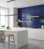 Wandtegel Blauw 10x10cm (Muurtegels, Muur- en plafondtegels), Nieuw, Minder dan 20 cm, 10 m² of meer, Wandtegels