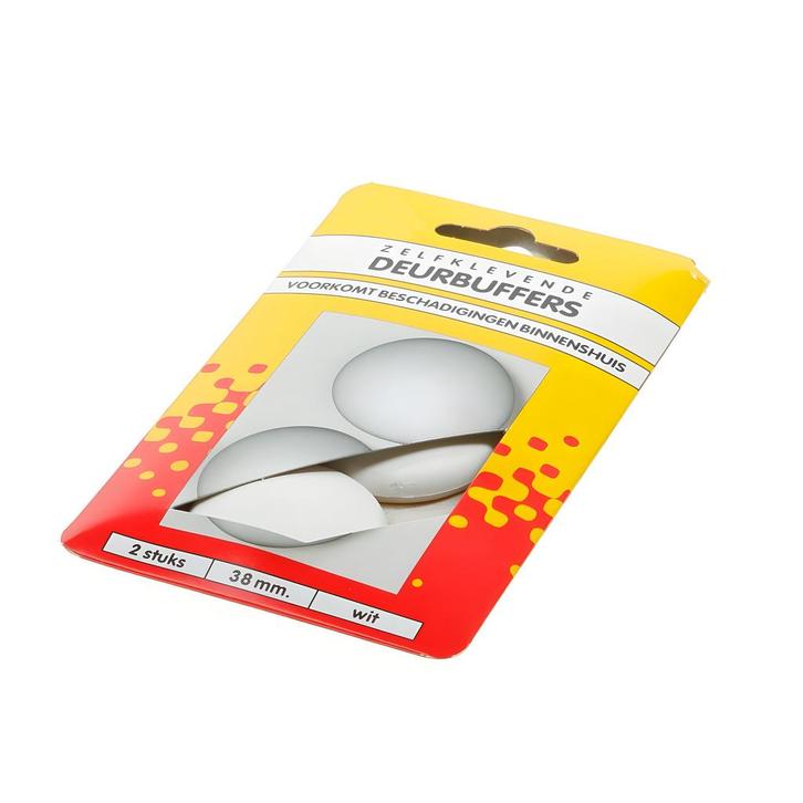 Set van 2 stuks deurbuffers (wit, 38 mm diameter, 11 mm hoo, Doe-het-zelf en Verbouw, Gereedschap | Handgereedschap, Nieuw, Ophalen of Verzenden