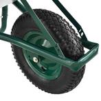 Kruiwagen 100 Liter - Luchtbanden - Zilver - Max. 210 KG, Tuin en Terras, Kruiwagens, Verzenden, Nieuw