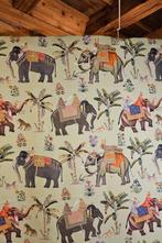 Indonest met majestueuze olifanten Jaipur - 300x280cm -