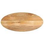 Tafelblad Mangohout Ovaal - Upgrade je tafel! Retourdeal, Huis en Inrichting, 100 tot 150 cm, Nieuw, Tafelblad, Ovaal