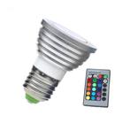 LED Spot RGB - 3 Watt - E27, Ophalen of Verzenden, Nieuw, Overige materialen, Modern