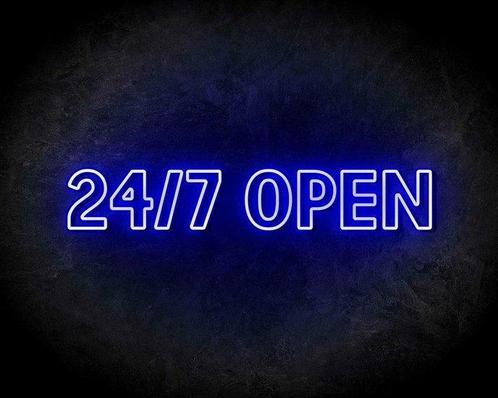 24/7 OPEN neon sign - LED neon reclame bord neon letters ..., Zakelijke goederen, Overige Zakelijke goederen, Verzenden