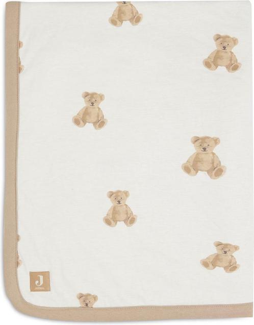 Jollein Baby Deken Wieg Jersey 75x100cm - Teddy Bear, Huis en Inrichting, Slaapkamer | Matrassen en Bedbodems, Verzenden