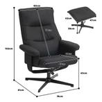 TRUUSK Relaxstoel Met Voetenbank, Gestoffeerde TV-stoel Met, Huis en Inrichting, Fauteuils, Verzenden, Nieuw