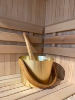 Opgietemmer champagne/goud met houten draaghendel, Verzenden, Nieuw