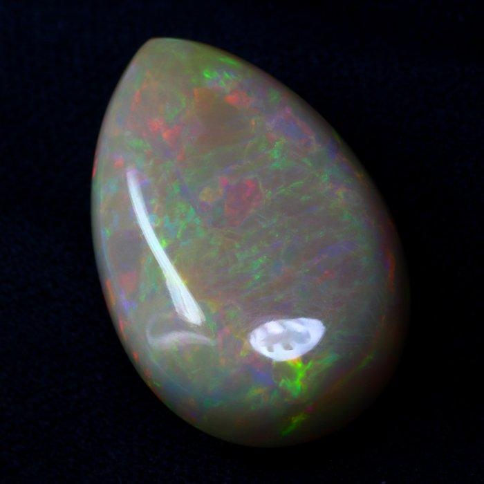 Wit Opaal - 26.74 ct - nternational Colored Gemstone, Sieraden, Tassen en Uiterlijk, Edelstenen
