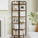 Hoekboekenkast met 6 Lagen – Industriële Kast met Metaalfram, Verzenden, Nieuw