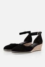 Tamaris Espadrilles Sleehak zwart Leer - Dames - Maat 38, Kleding | Dames, Schoenen, Verzenden, Nieuw