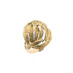 Gouden ring met bladeren (geelgoud, florale ring, damesring), Sieraden, Tassen en Uiterlijk, Ringen, Gebruikt, Overige kleuren