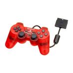 Sony PS2 Controller Dualshock 1 Transparant Red (Gebruikt..., Spelcomputers en Games, Spelcomputers | Sony PlayStation 1, Ophalen of Verzenden
