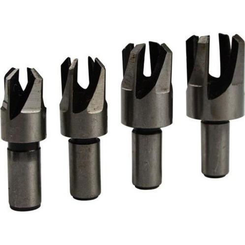 Hofftech Proppenboor set - conisch - 4-delig - koolstofst..., Doe-het-zelf en Verbouw, Gereedschap | Boormachines, Nieuw, Ophalen of Verzenden