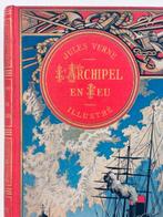 Jules Verne - LArchipel en feu [Cartonnage au Steamer] -, Antiek en Kunst, Antiek | Boeken en Bijbels