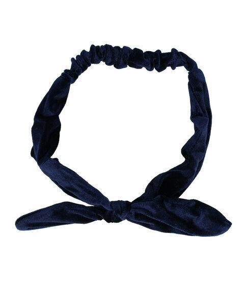 Haarband Knoop Strik Velvet Effen Donker Blauw, Sieraden, Tassen en Uiterlijk, Uiterlijk | Haarverzorging