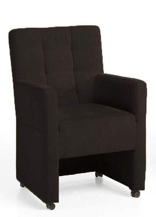 Eetkamerstoel Peter - eetkamerstoelen - Zwart, Huis en Inrichting, Stoelen, Zwart, Nieuw, Stof