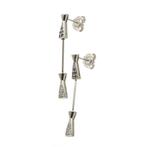 Chimento - Hangoorbellen - 18 karaat Witgoud Diamant, Sieraden, Tassen en Uiterlijk, Antieke sieraden