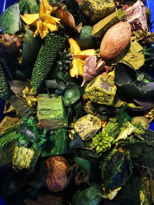 Drooggoedmix groen natuurlijke materialen heel veel voor, Hobby en Vrije tijd, Knutselen, Nieuw, Ophalen of Verzenden