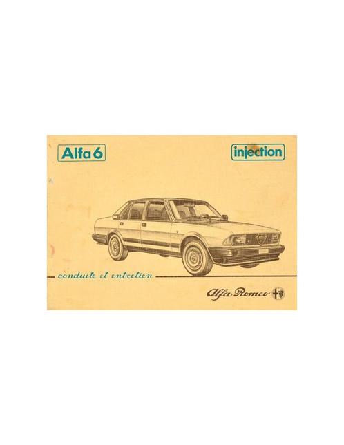 1983 ALFA ROMEO 6 2.5 INSTRUCTIEBOEKJE FRANS, Auto diversen, Handleidingen en Instructieboekjes
