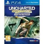 PS4 - Uncharted Drakes fortune Remastered, Ophalen of Verzenden, Zo goed als nieuw