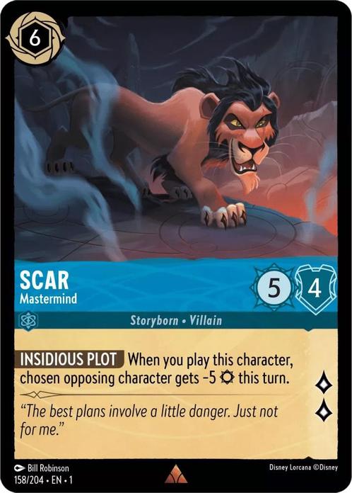 [158/204] - SCAR - Mastermind ENG NON-FOIL [M/NM], Verzamelen, Disney, Ophalen of Verzenden