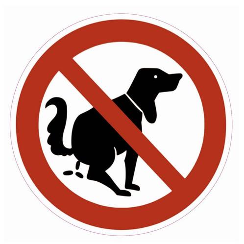 10 Stickers van  10 cm Stickers Honden Uitwerpselen Verboden, Doe-het-zelf en Verbouw, Overige Doe-het-zelf en Verbouw, Nieuw