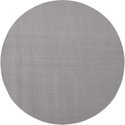 Vloerkleed - rond - wol - grijs - diameter 120 cm, Huis en Inrichting, Stoffering | Vloerbedekking, Verzenden