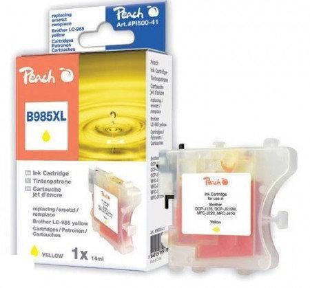 Peach B985XL - Inktcartridge Brother LC985Y - Geel, Computers en Software, Printers, Verzenden