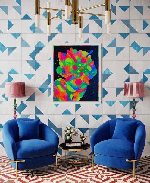 Anna Dart - Cosmic Clown - XL - With Roger Haus, Antiek en Kunst, Kunst | Schilderijen | Modern