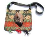 Oude masker met zak!!! Sjamaan West-Nepal 10 cm zeldzaam