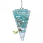 Orgon Pendel Apatiet - facet geslepen, Sieraden, Tassen en Uiterlijk, Edelstenen, Verzenden, Nieuw