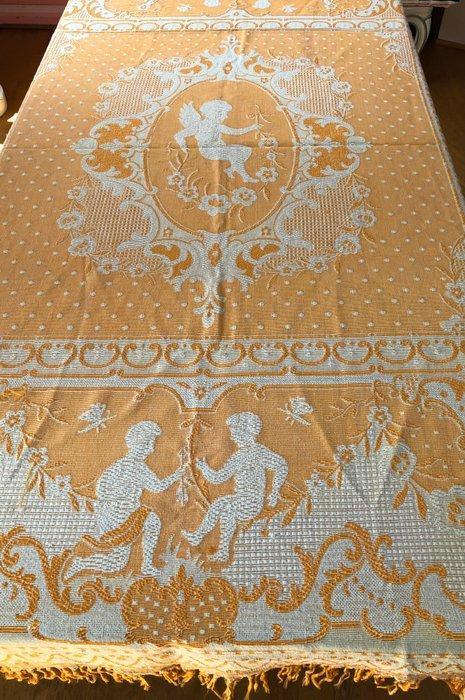 Jacquardweefsel - Bedsprei - 200 cm - 180 cm - Eerste, Antiek en Kunst, Antiek | Kleden en Textiel