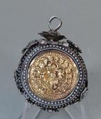 Antiek pomander snuif/geurdoosje met bloemen en dieren -