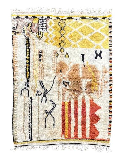Abstract patroon Marokkaanse Berber wollen tapijt -, Huis en Inrichting, Stoffering | Tapijten en Kleden