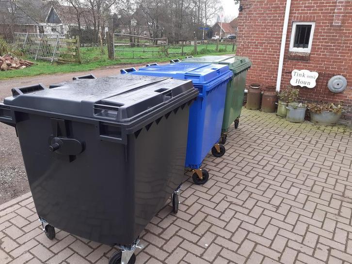 1100 liter afvalcontainers, Huis en Inrichting, Woonaccessoires | Prullenbakken, Nieuw, Kunststof, Ophalen of Verzenden