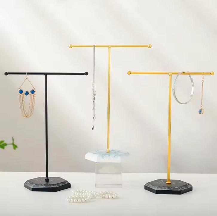 Elegante Sieradenhouder met Marmeren Patroon - T-vormig, Sieraden, Tassen en Uiterlijk, Overige Accessoires, Nieuw, Verzenden