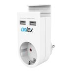 Stopcontact met 2x USB - Snellader, Ophalen of Verzenden, Nieuw