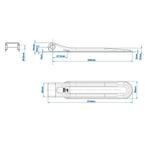 ProPlus Klepscharnier - Sterk en Duurzaam - 56 x 274 mm -..., Ophalen of Verzenden, Nieuw