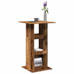 vidaXL Bartafel met opbergruimte 60x60x102 cm hout oud, Verzenden, Nieuw